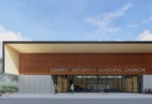 Comisión de Infraestructura del CORE constata el avance de la construcción del primer Centro Deportivo Municipal de Chonchi